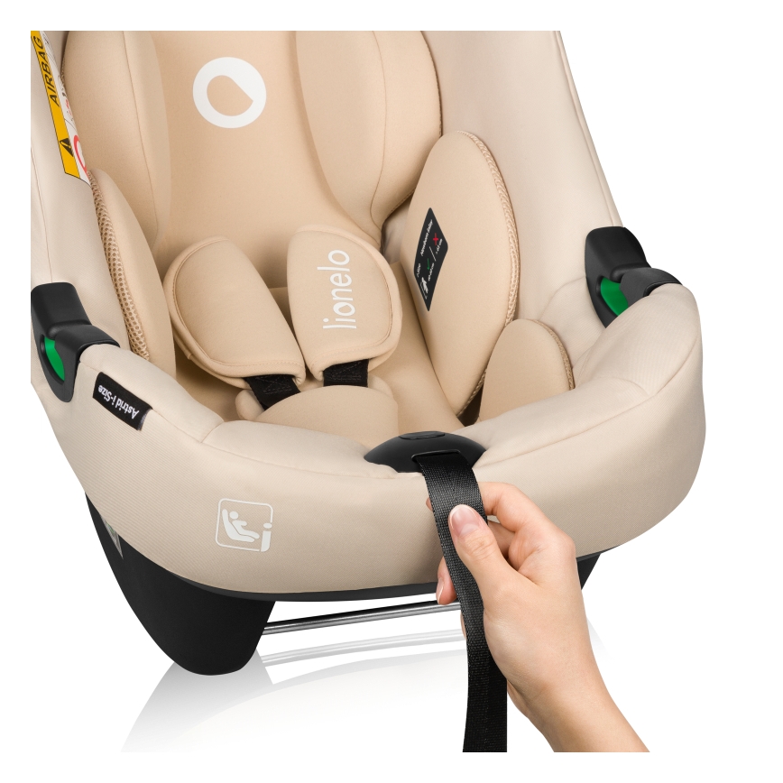 Lionelo - Autosedačka s otočnou základňou ASTRID SET i-Size 40-87 cm Beige Sand