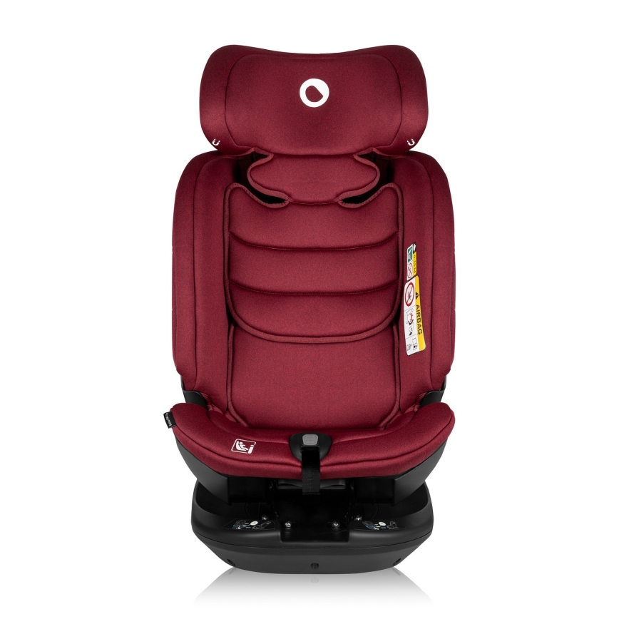 Lionelo - Autosedačka s otočnou základňou BASTIAAN i-Size 40-150 cm bordová