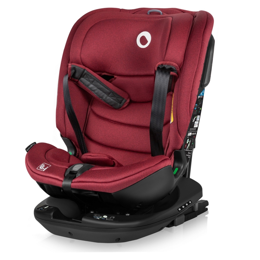 Lionelo - Autosedačka s otočnou základňou BASTIAAN i-Size 40-150 cm bordová
