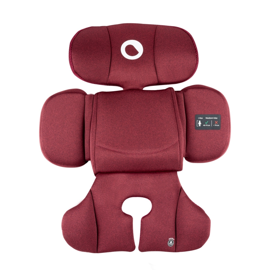 Lionelo - Autosedačka s otočnou základňou BASTIAAN i-Size 40-150 cm bordová
