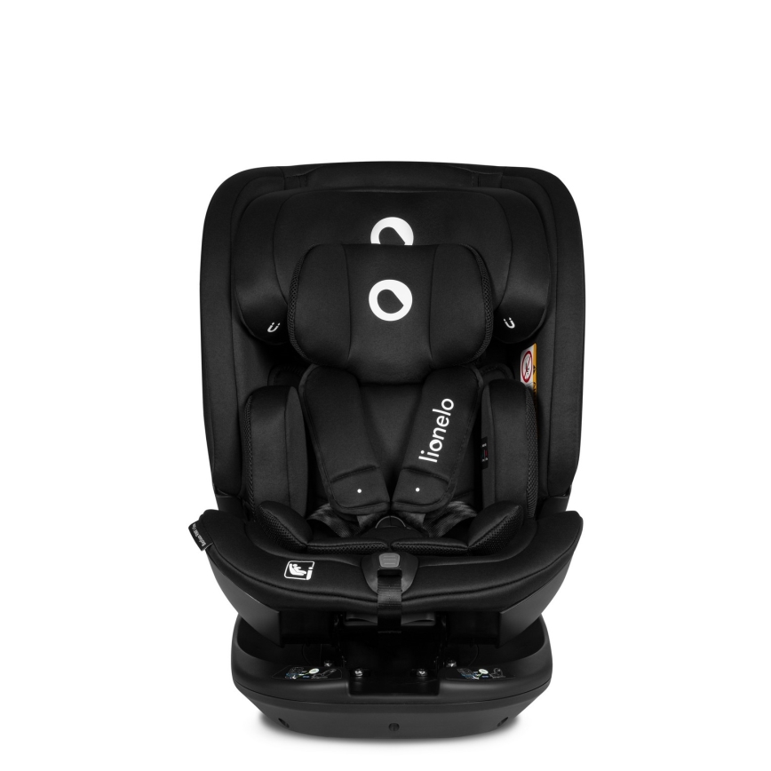 Lionelo - Autosedačka s otočnou základňou BASTIAAN i-Size 40-150 cm Čierny karbón