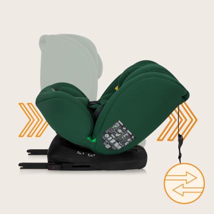 Lionelo - Autosedačka s otočnou základňou BASTIAAN i-Size 40-150 cm Green Forest