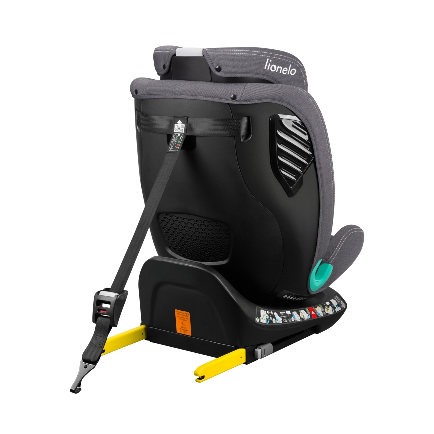 Lionelo - Otočná autosedačka so základňou BASTIAAN ONE i-Size 40-150 cm Grey Stone