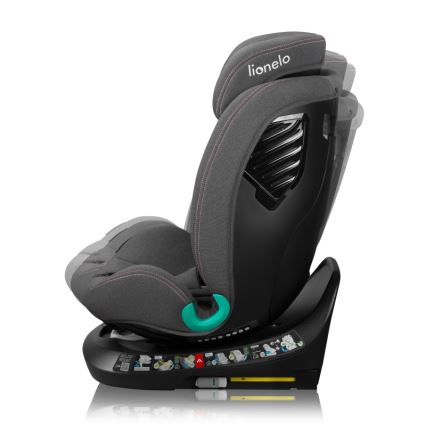 Lionelo - Otočná autosedačka so základňou BASTIAAN ONE i-Size 40-150 cm Pink Rose