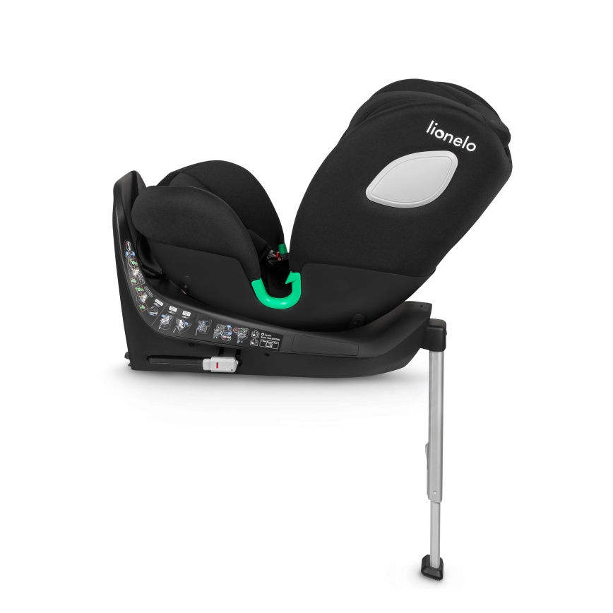 Lionelo - Autosedačka s otočnou základňou BRAAM i-Size 40-150 cm Black Carbon