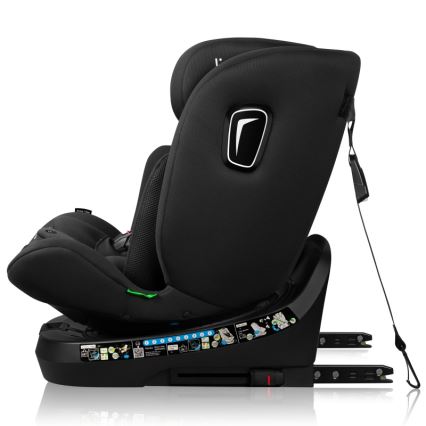 Lionelo - Autosedačka s otočnou základňou BRAVE i-Size 40-150 cm Black Carbon