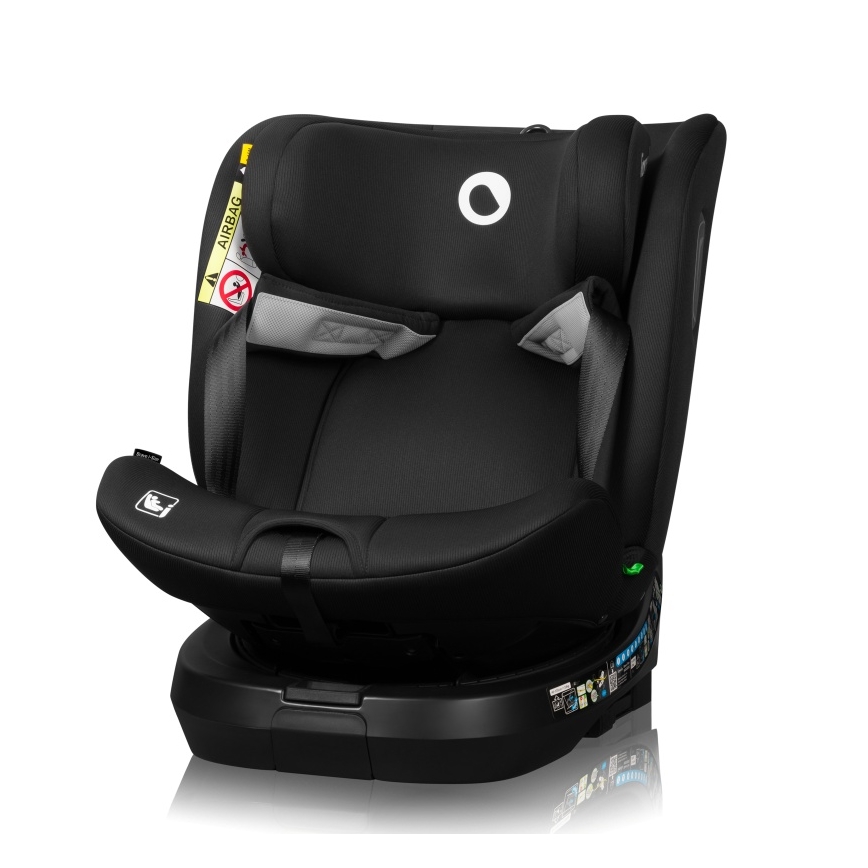 Lionelo - Autosedačka s otočnou základňou BRAVE i-Size 40-150 cm Black Carbon