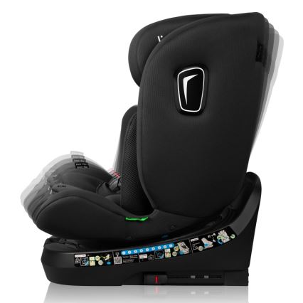 Lionelo - Autosedačka s otočnou základňou BRAVE i-Size 40-150 cm Black Carbon