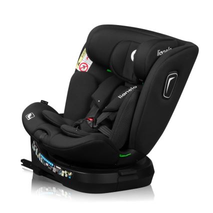 Lionelo - Autosedačka s otočnou základňou BRAVE i-Size 40-150 cm Black Carbon