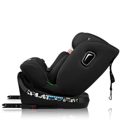 Lionelo - Autosedačka s otočnou základňou BRAVE i-Size 40-150 cm Black Carbon