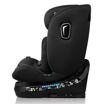 Lionelo - Autosedačka s otočnou základňou BRAVE i-Size 40-150 cm Black Carbon