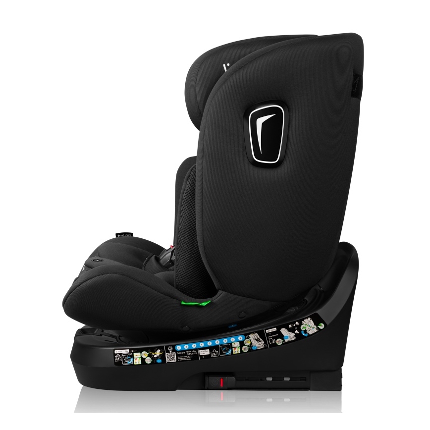 Lionelo - Autosedačka s otočnou základňou BRAVE i-Size 40-150 cm Black Carbon