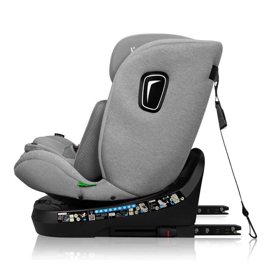 Lionelo - Autosedačka s otočnou základňou BRAVE i-Size 40-150 cm Kamenná šedá