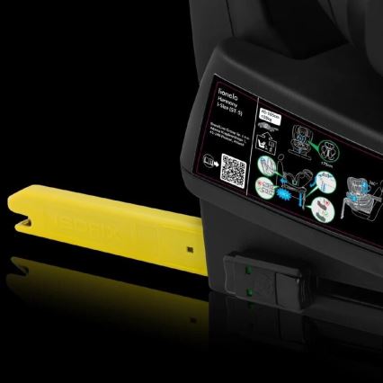 Lionelo - Autosedačka s otočnou základňou HARMONY i-Size 40-150 cm čierna