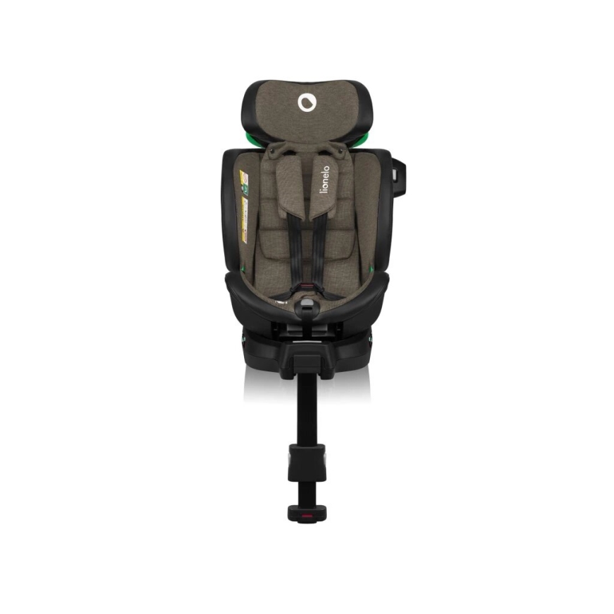 Lionelo - Autosedačka s otočnou základňou HARMONY i-Size 40-150 cm čierna/olivová