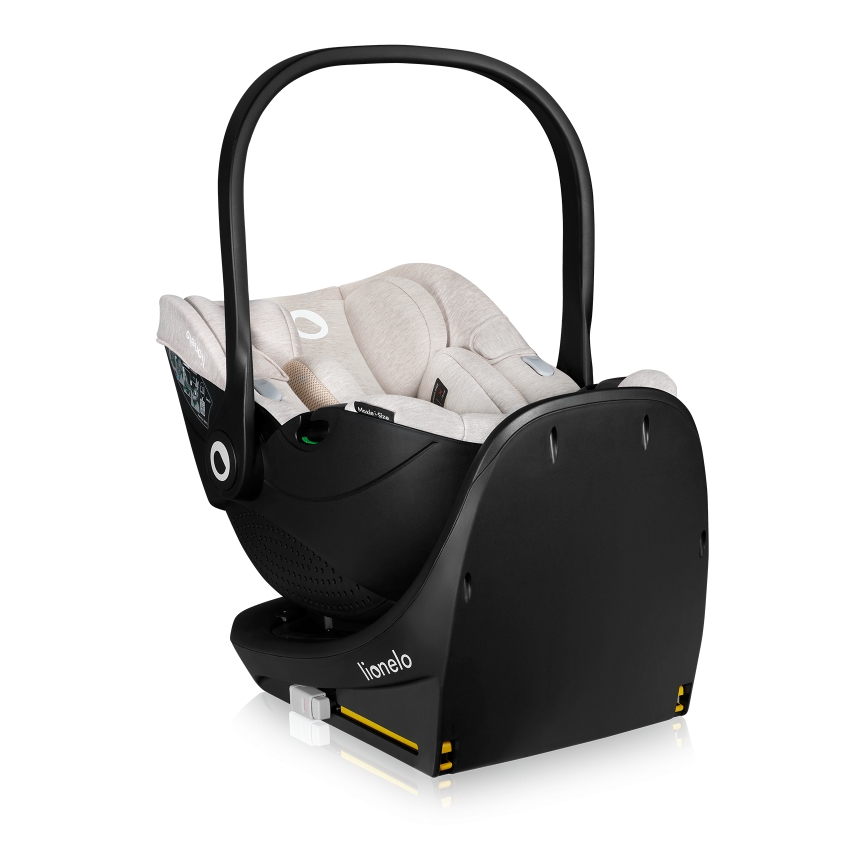 Lionelo - Autosedačka s otočnou základňou MOXIE SET i-Size 40-87 cm béžová Sand