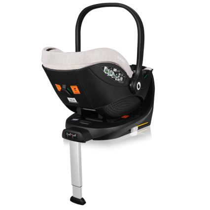 Lionelo - Autosedačka s otočnou základňou MOXIE SET i-Size 40-87 cm béžová Sand