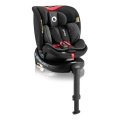 Lionelo - Autosedačka s otočnou základňou NAVY i-Size 40-150 cm čierna/červená