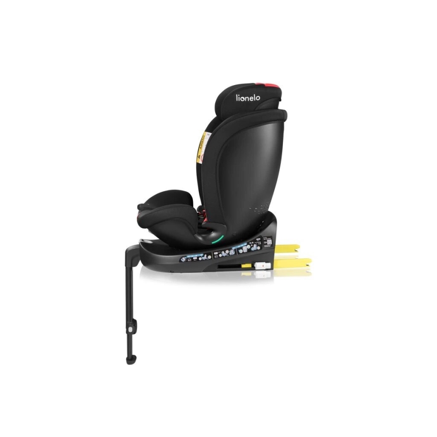 Lionelo - Autosedačka s otočnou základňou NAVY i-Size 40-150 cm čierna/červená