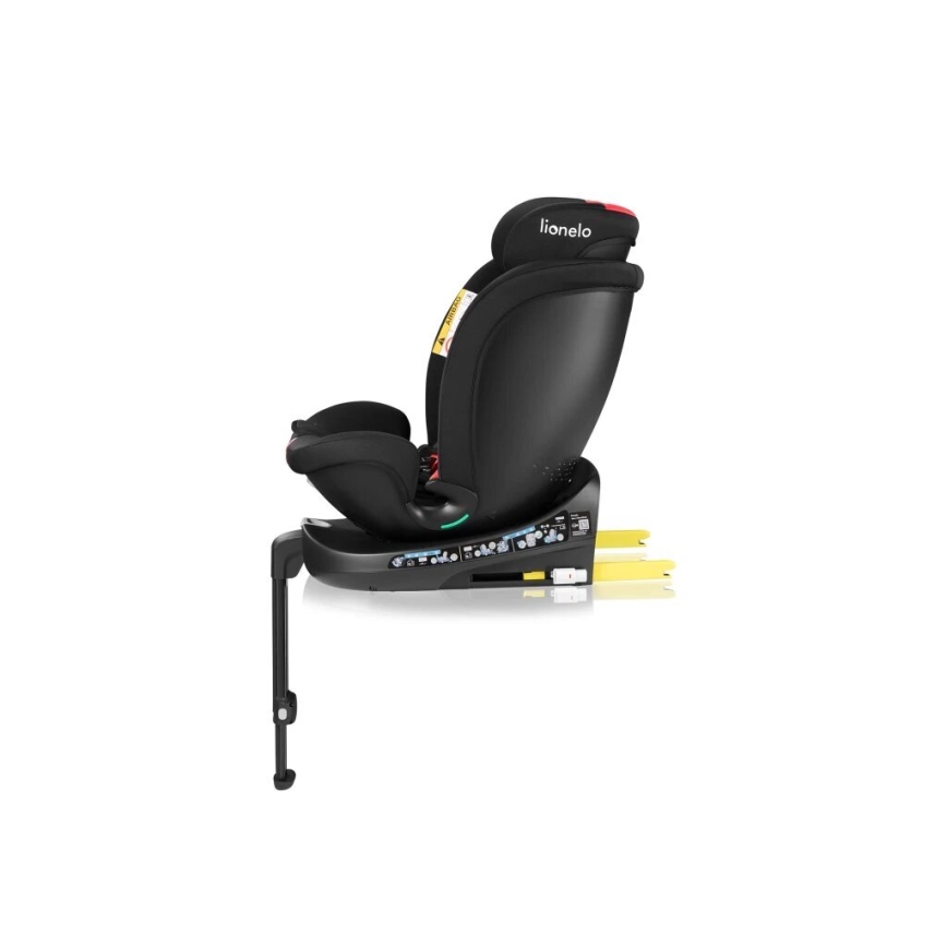 Lionelo - Autosedačka s otočnou základňou NAVY i-Size 40-150 cm čierna/červená