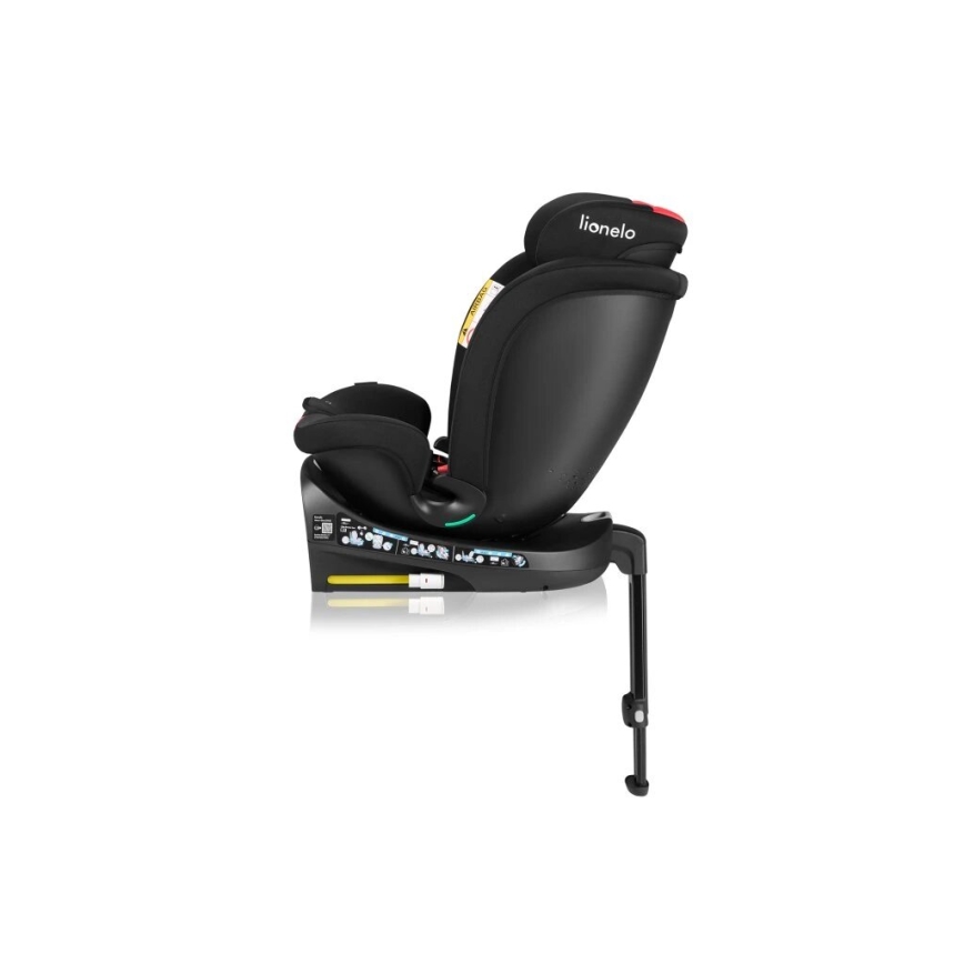 Lionelo - Autosedačka s otočnou základňou NAVY i-Size 40-150 cm čierna/červená