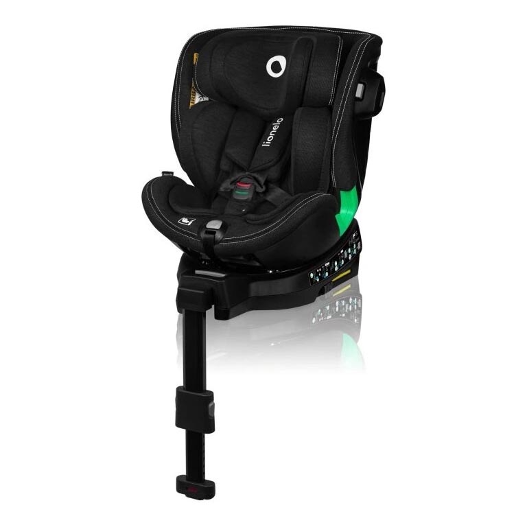 Lionelo - Autosedačka so základňou otočná HARMONY i-Size 40-150 cm čierna