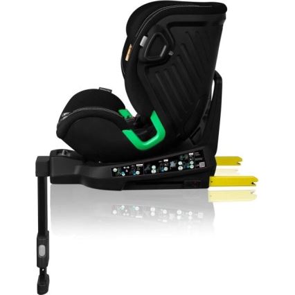 Lionelo - Autosedačka so základňou otočná HARMONY i-Size 40-150 cm čierna