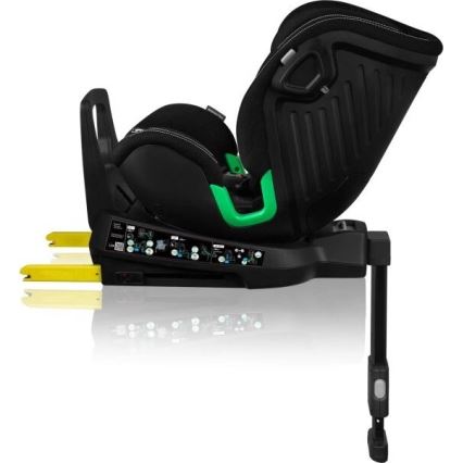 Lionelo - Autosedačka so základňou otočná HARMONY i-Size 40-150 cm čierna