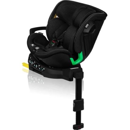 Lionelo - Autosedačka so základňou otočná HARMONY i-Size 40-150 cm čierna