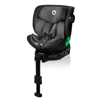 Lionelo - Autosedačka so základňou otočná HARMONY i-Size 40-150 cm čierna/šedá