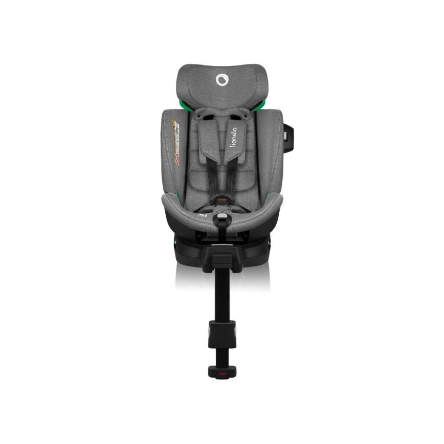 Lionelo - Autosedačka so základňou otočná HARMONY i-Size 40-150 cm čierna/šedá