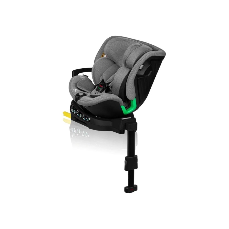 Lionelo - Autosedačka so základňou otočná HARMONY i-Size 40-150 cm čierna/šedá