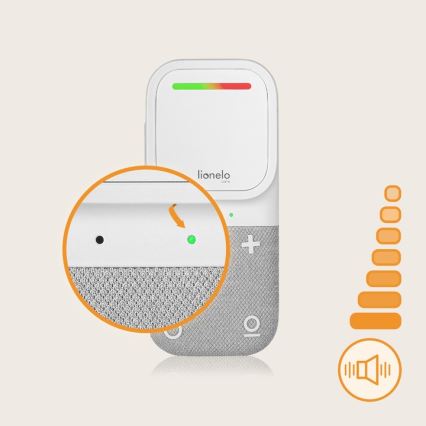 Lionelo - Bezdrôtová nabíjacia detská audio pestúnka BABYLINE 2.2 5V
