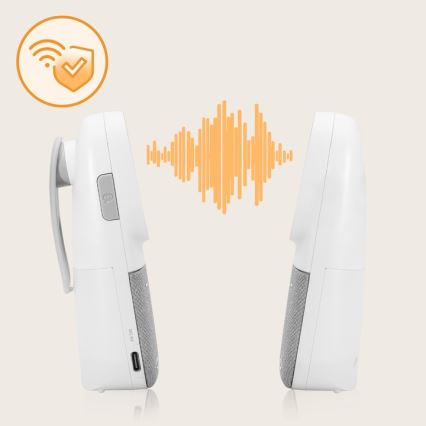 Lionelo - Bezdrôtová nabíjacia detská audio pestúnka BABYLINE 2.3 5V