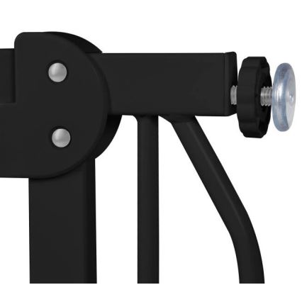 Lionelo - Bezpečnostná bránka TRUUS SLIM čierna/hnedá