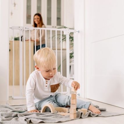 Lionelo - Bezpečnostná bránka TRUUS SLIM LED 1xAAA sivá