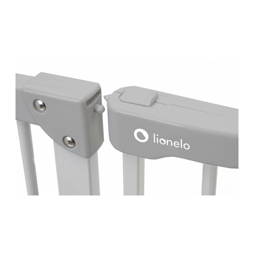 Lionelo - Bezpečnostná bránka TRUUS SLIM LED 1xAAA sivá