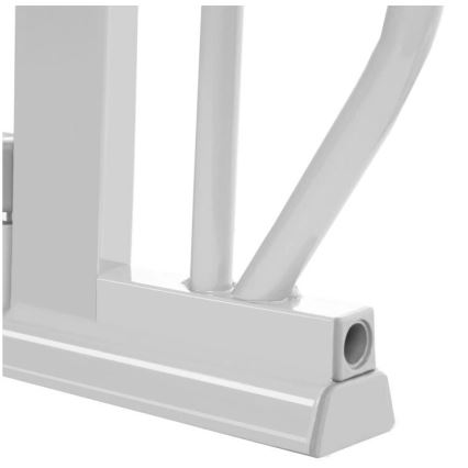 Lionelo - Bezpečnostná bránka TRUUS SLIM LED 1xAAA sivá