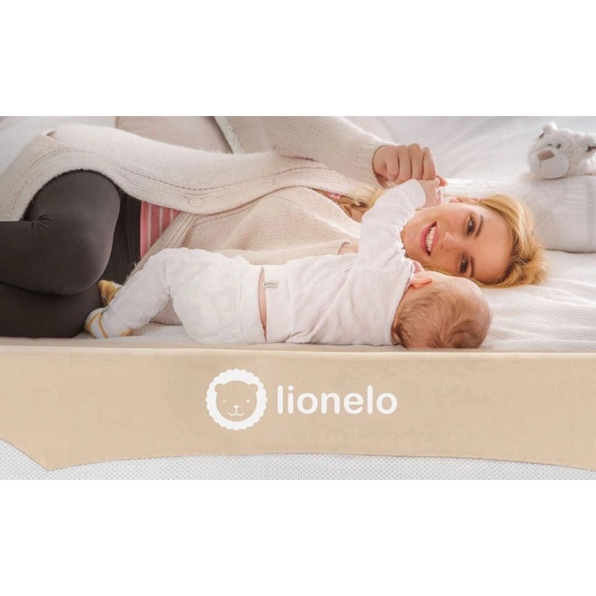 Lionelo - Bezpečnostná zábrana k posteli EVA béžová
