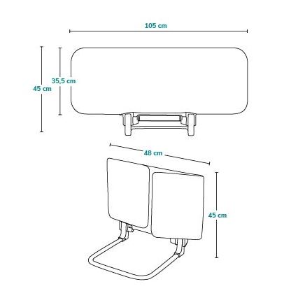 Lionelo - Bezpečnostná zábrana na posteľ LORA, sivá