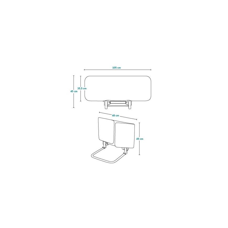 Lionelo - Bezpečnostná zábrana na posteľ LORA, sivá