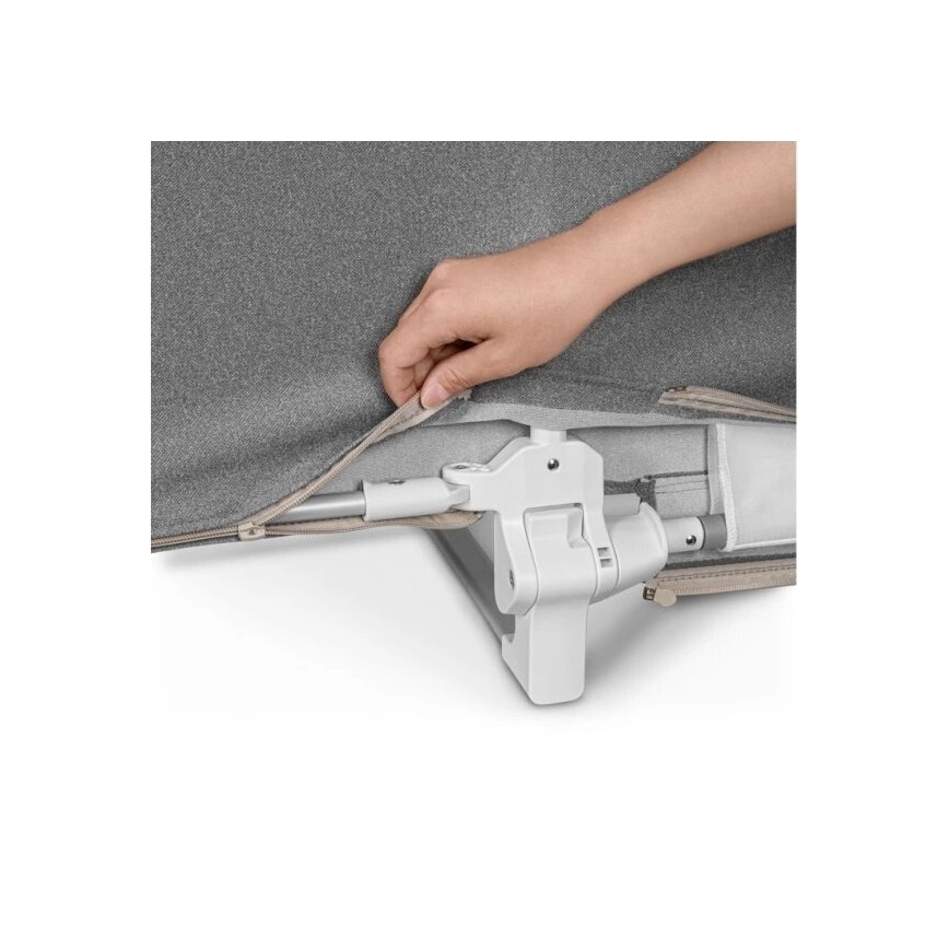 Lionelo - Bezpečnostná zábrana na posteľ LORA tmavošedá