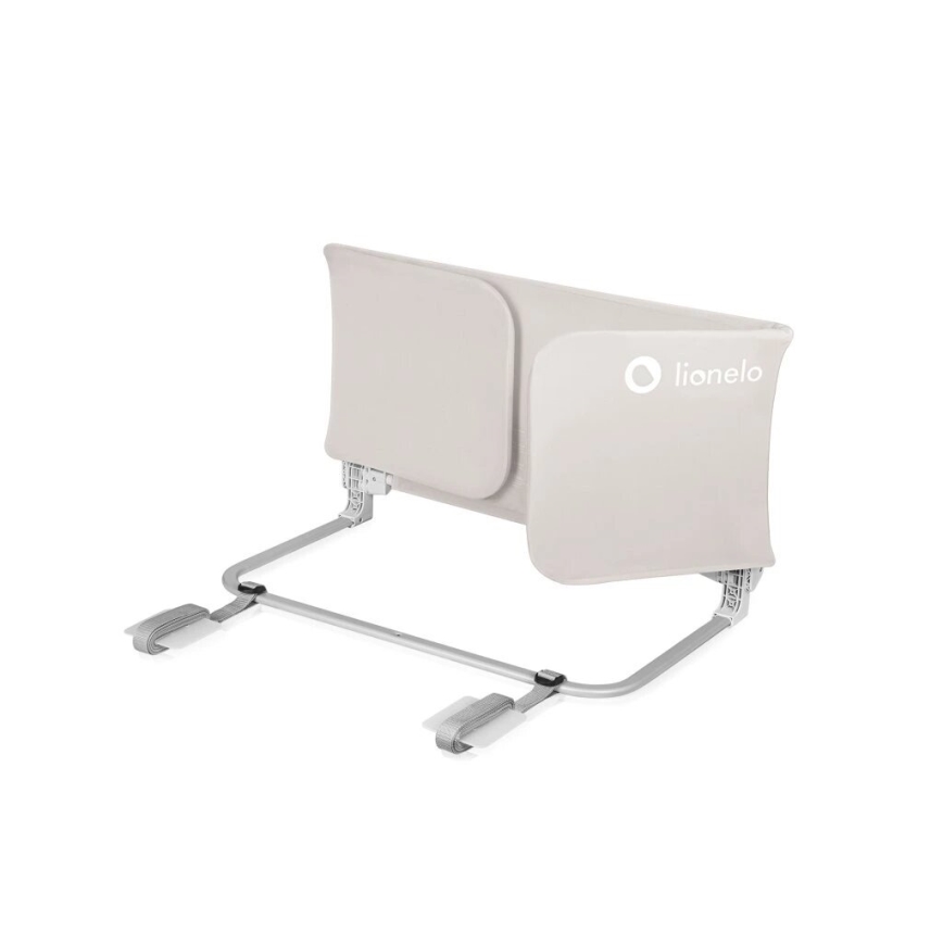 Lionelo - Bezpečnostná zábrana na posteľ LORA XL šedá