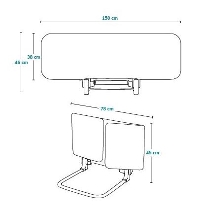 Lionelo - Bezpečnostná zábrana na posteľ LORA XL šedá