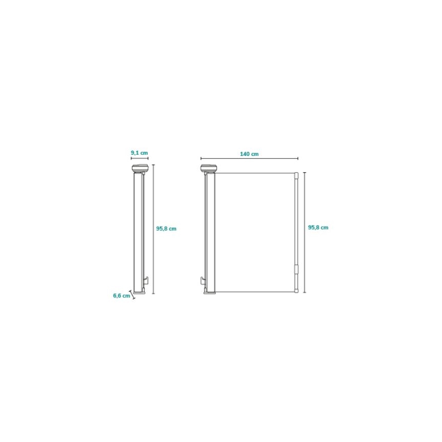 Lionelo - Bezpečnostná zábrana THEA sivá