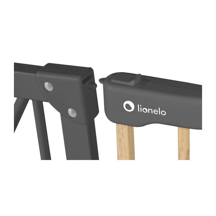 Lionelo - Bezpečnostná zábrana TRUUS SLIM čierna/béžová