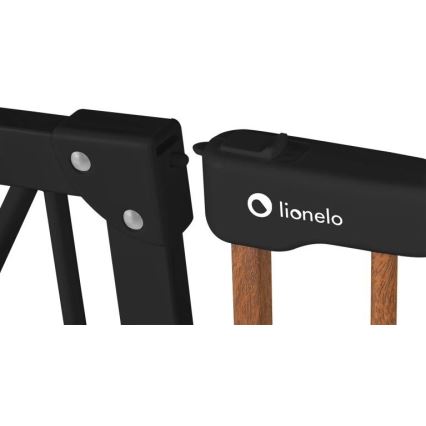 Lionelo - Bezpečnostná zábrana TRUUS SLIM čierna/hnedá