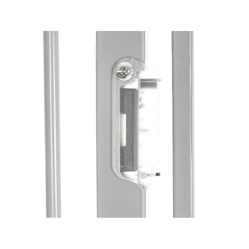 Lionelo - Bezpečnostná zábrana TRUUS SLIM LED 1xAAA sivá