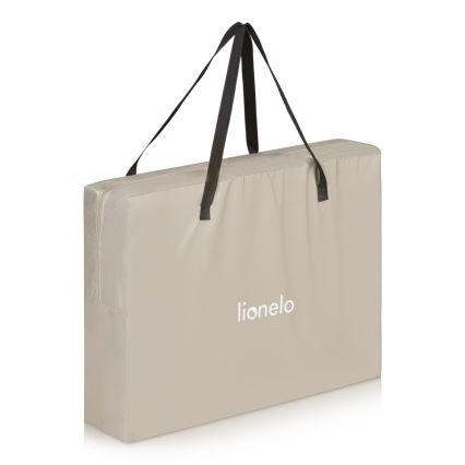 Lionelo - cestovná postieľka 3 v 1 ALICE, béžová/olivová