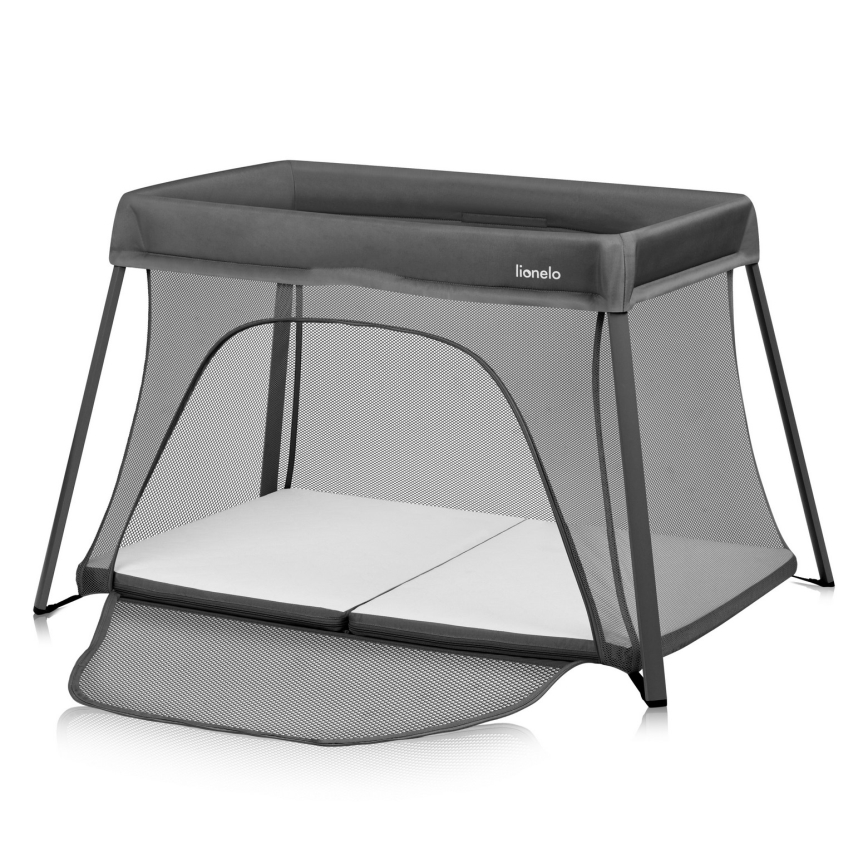 Lionelo - Cestovná postieľka 3 v 1 ALICE Grey